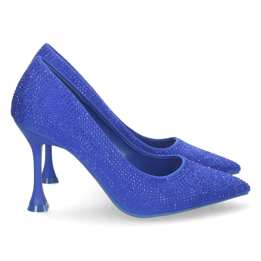 Zapato de Tacon Fino-Azul