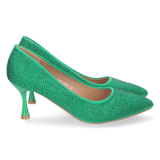 Zapato de Tacon-Verde