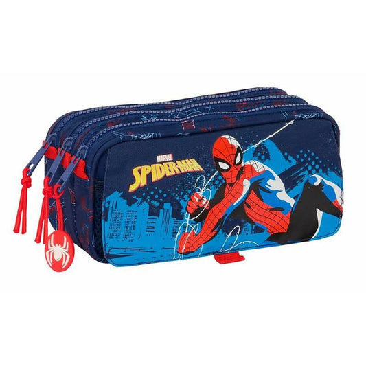 Mochila Escolar Spider-Man Neon Azul marino 21,5 x 10 x 8 cm